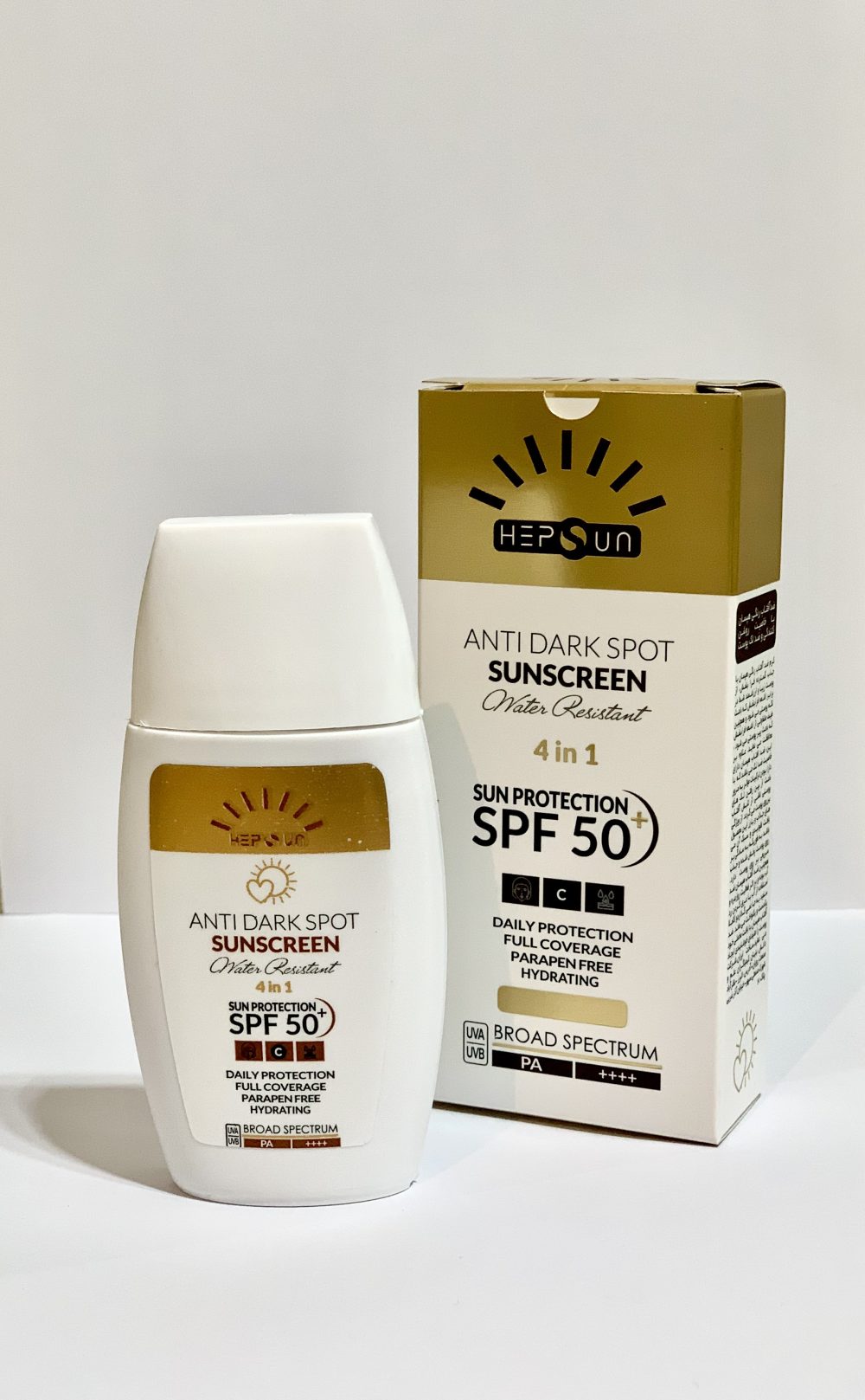 کرم ضد آفتاب و ضد لک رنگی هپسان بژ تیره(50 میل) - Image 2