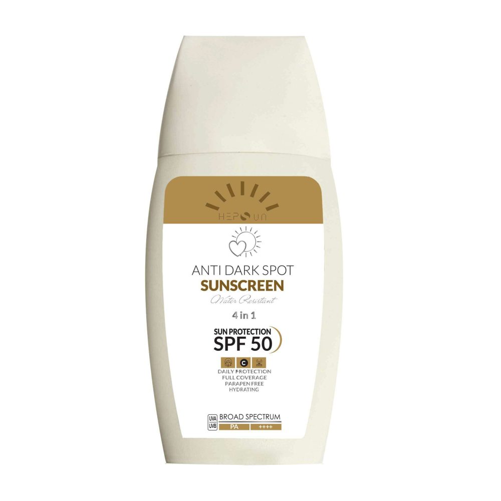 کرم ضد آفتاب و ضد لک رنگی هپسان بژ تیره(50 میل)